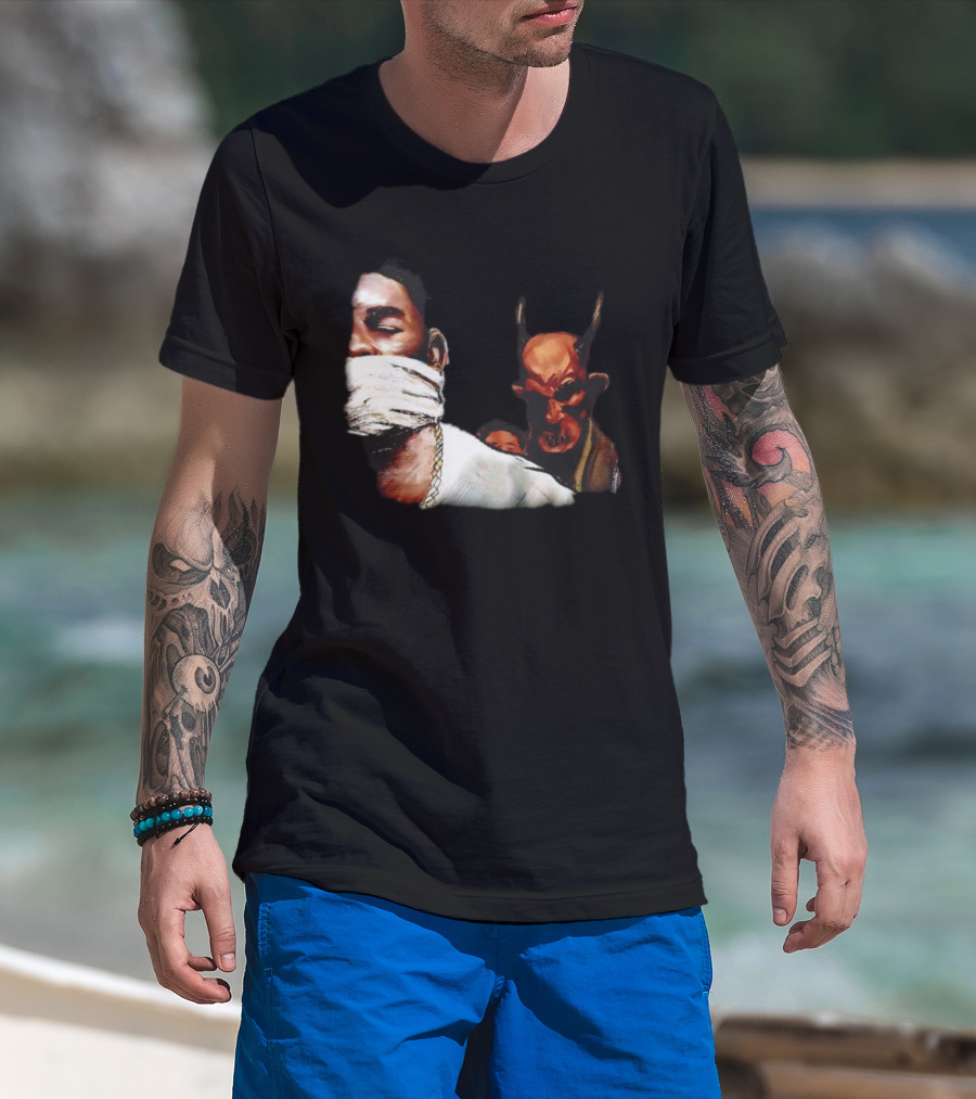 The Uncomfortable Truth Ransom Conductor Williams Devil On Shoulder Artwork T-Shirt