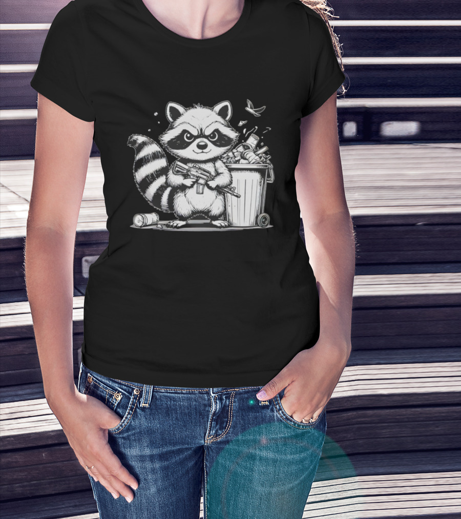 Tiberius The Trash Panda Armed With Quirk And Mischief T-Shirt