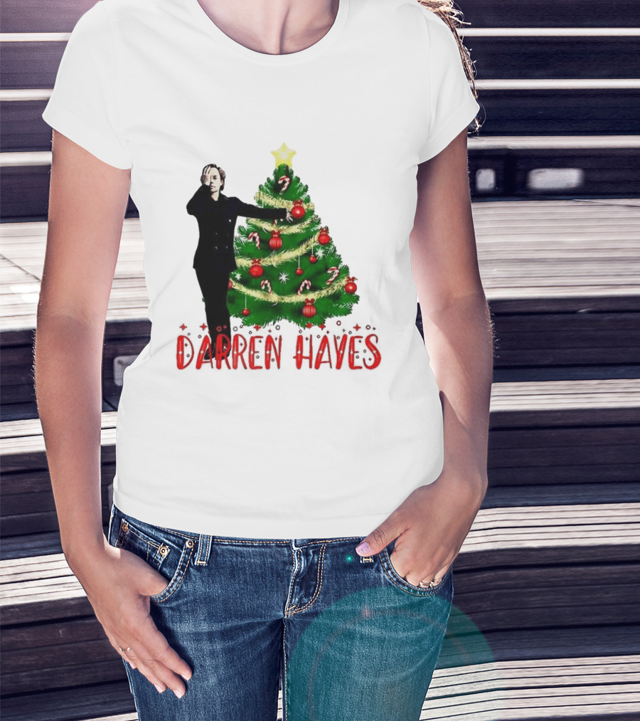 Darren Hayes Christmas Tree Candy Cane Star Holiday T-Shirt