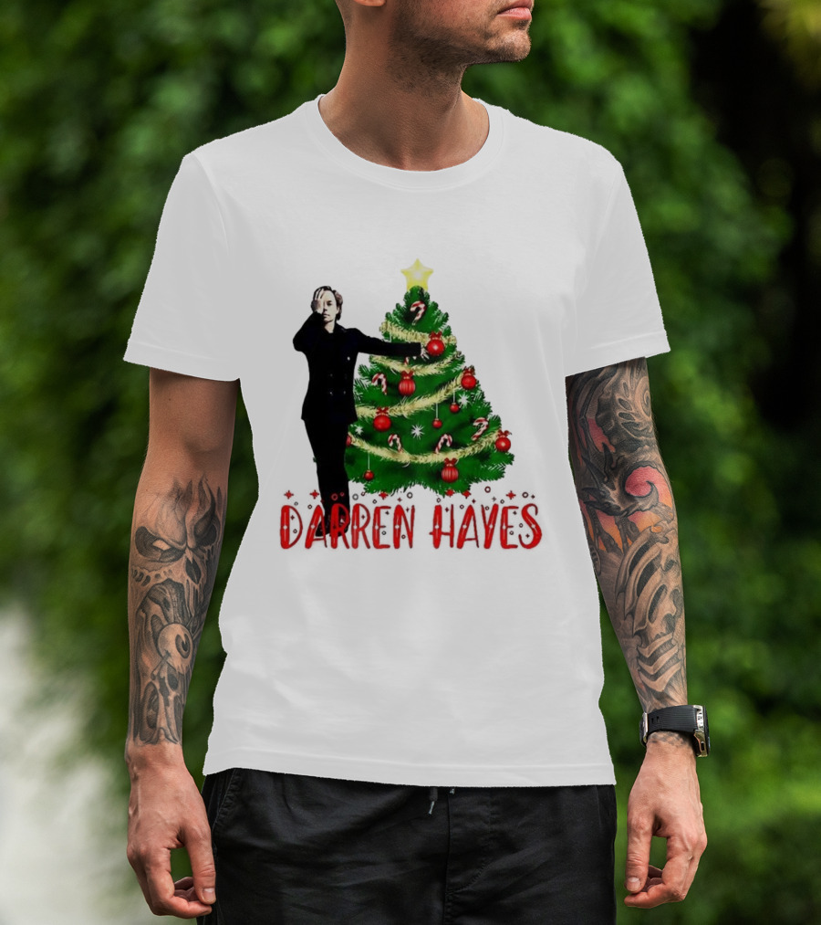 Darren Hayes Christmas Tree Candy Cane Star Holiday T-Shirt