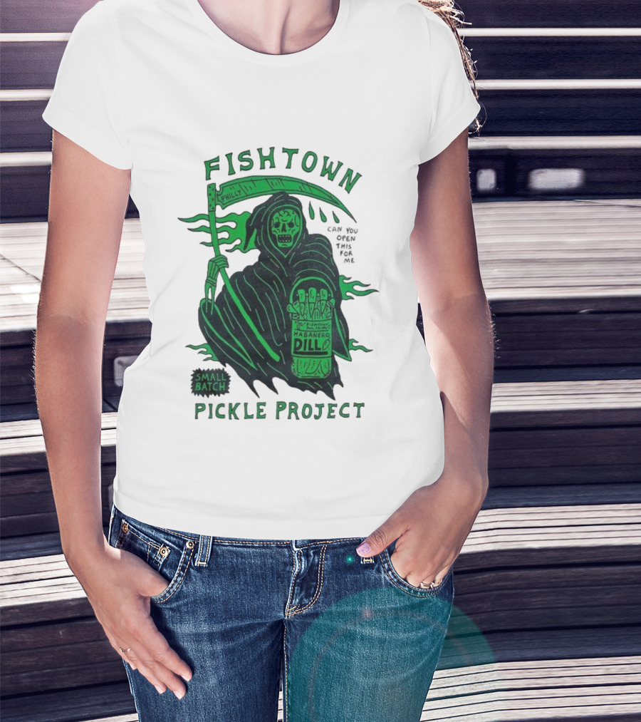 Fishtown Philly Pickle Project Habanero Dill Grim Reaper Small Batch T-Shirt