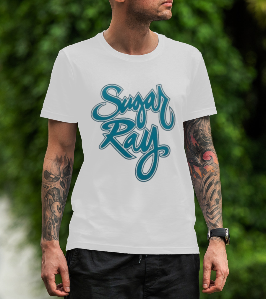 Sugar Ray Retro Blue Script Emblem T-Shirt