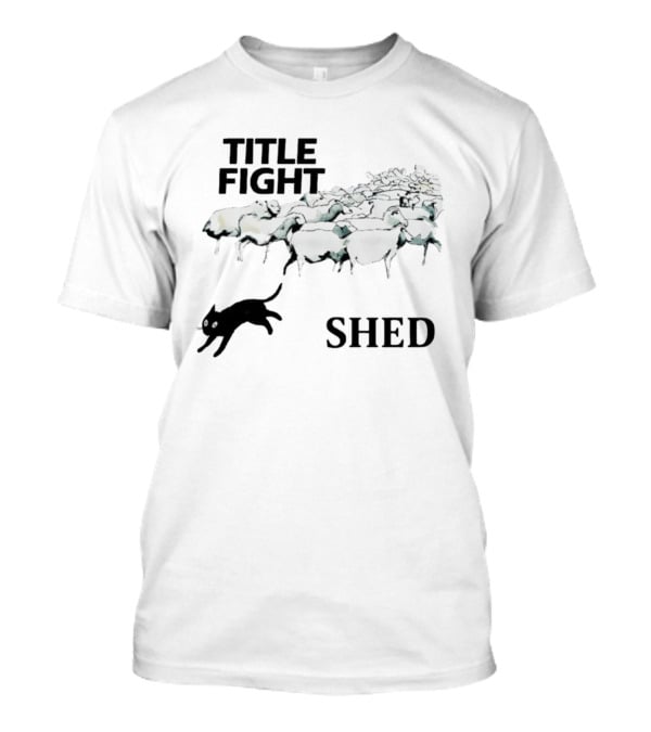 Title Fight Shed Sheep And Cat Imagery T-Shirt