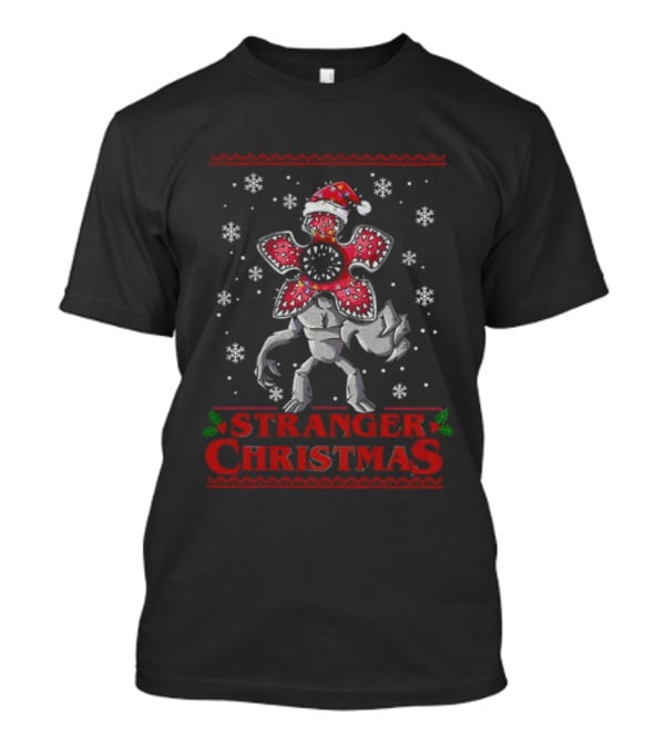 Stranger Things Demogorgon Christmas Ugly Sweater Theme T-Shirt