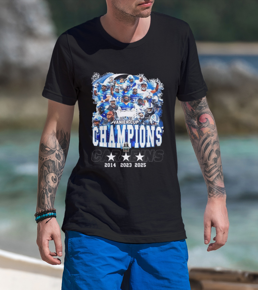 Montréal Carabins 2025 Vanier Cup Champions Player Collage T-Shirt
