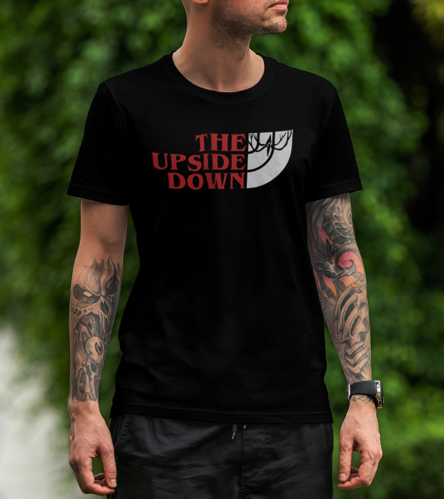 The Upside Down Stranger Things North Face Style T-Shirt