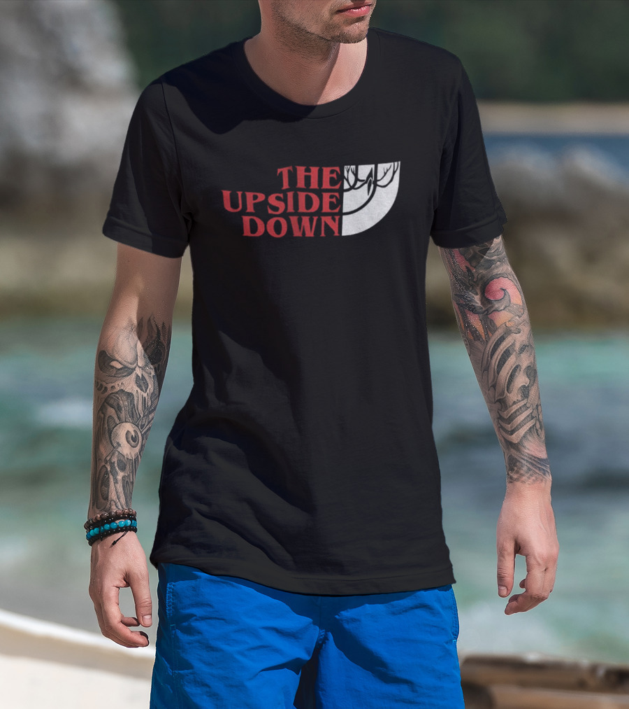 The Upside Down Stranger Things North Face Style T-Shirt