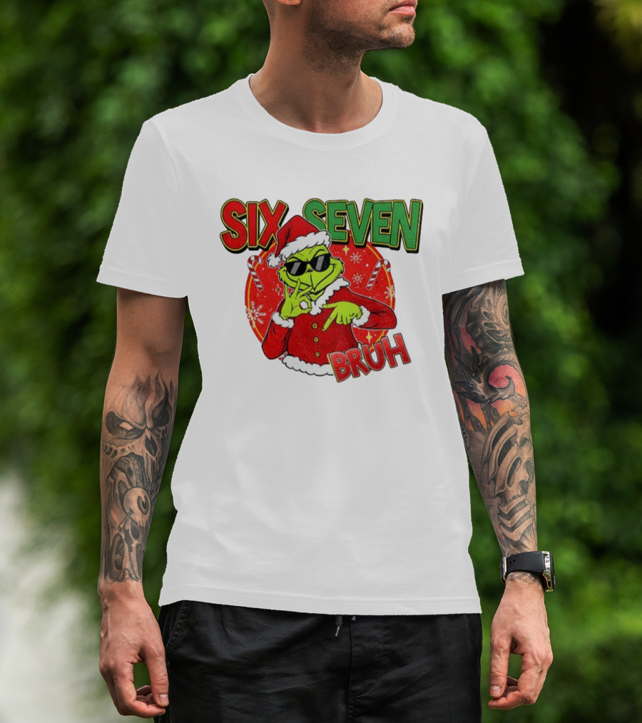 Grinch Santa Bruh Six Seven Christmas T-Shirt
