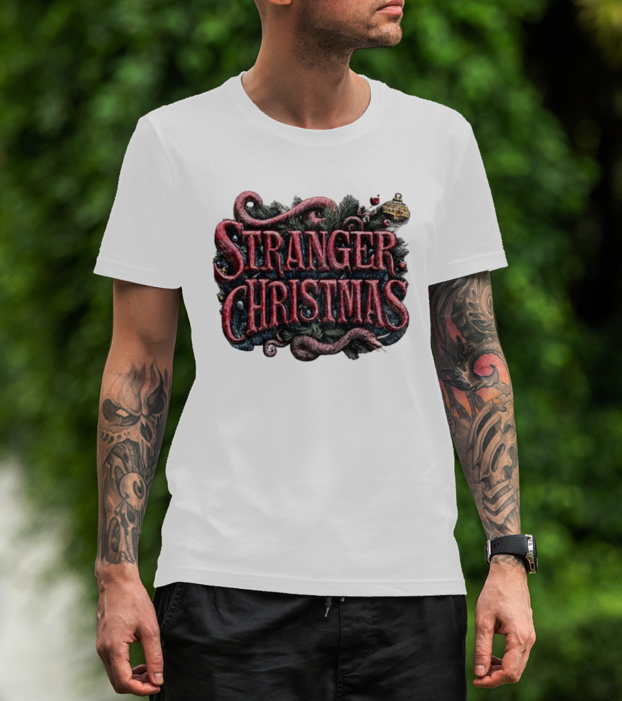 Stranger Things Merry Christmas 2025 Stranger Christmas Theme T-Shirt