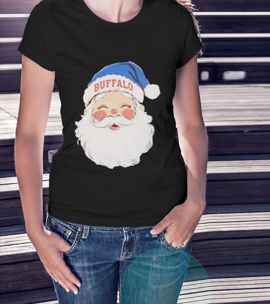 Buffalo Bills Merry Christmas Santa 2025 T-Shirt