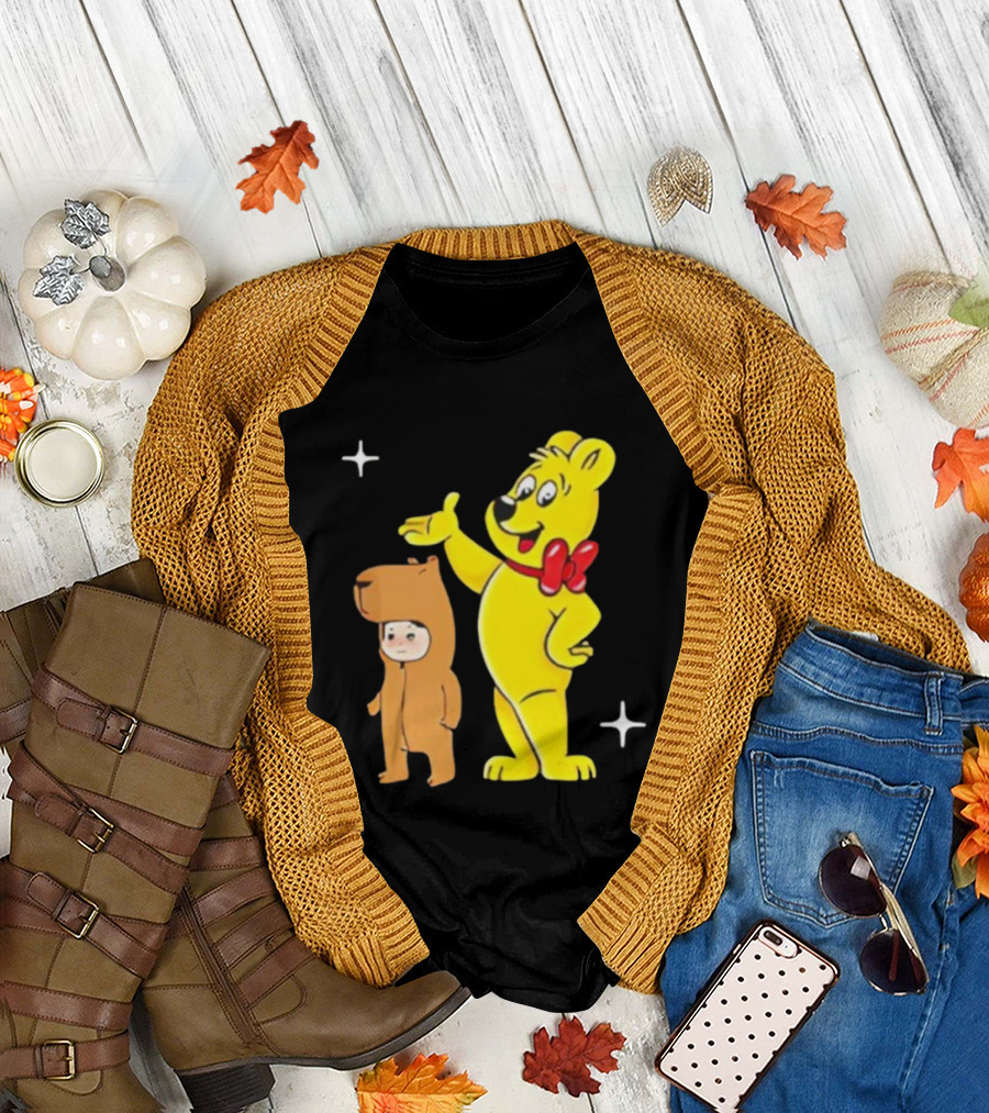 Jennie Haribo Goldbear Mascot Cute Character Design T-Shirt