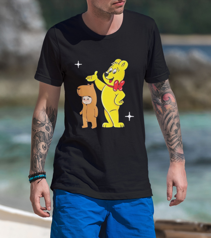 Jennie Haribo Goldbear Mascot Cute Character Design T-Shirt