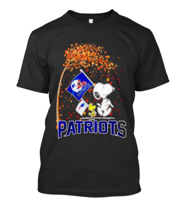 Patriots Snoopy Autumn Peanuts New Era NFL Collaboration T-Shirt