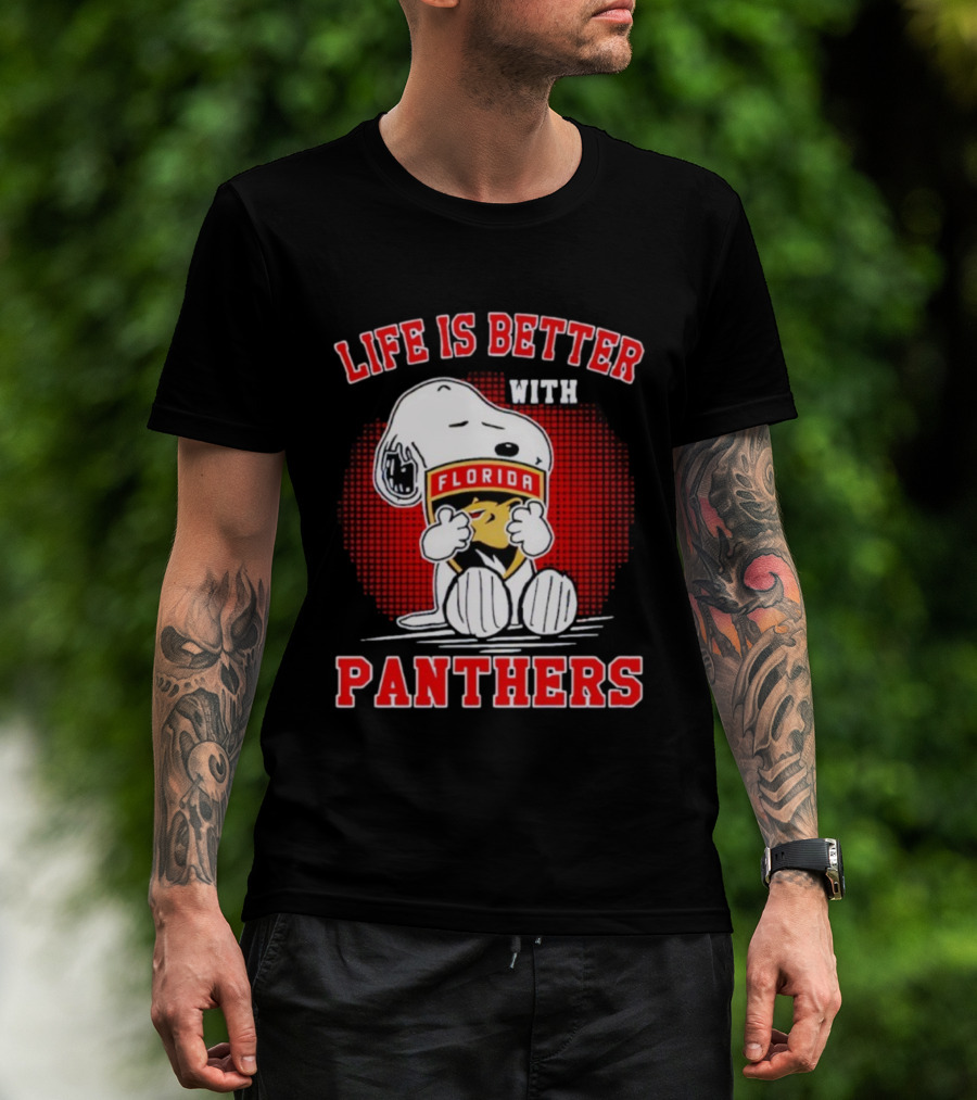 Snoopy Life Is Better With Florida Panthers T-Shirt