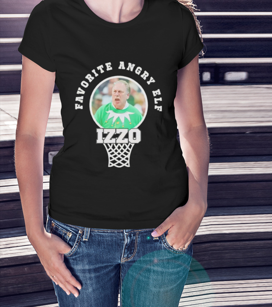 Favorite Angry Elf Izzo Basketball Coach Green Outfit T-Shirt