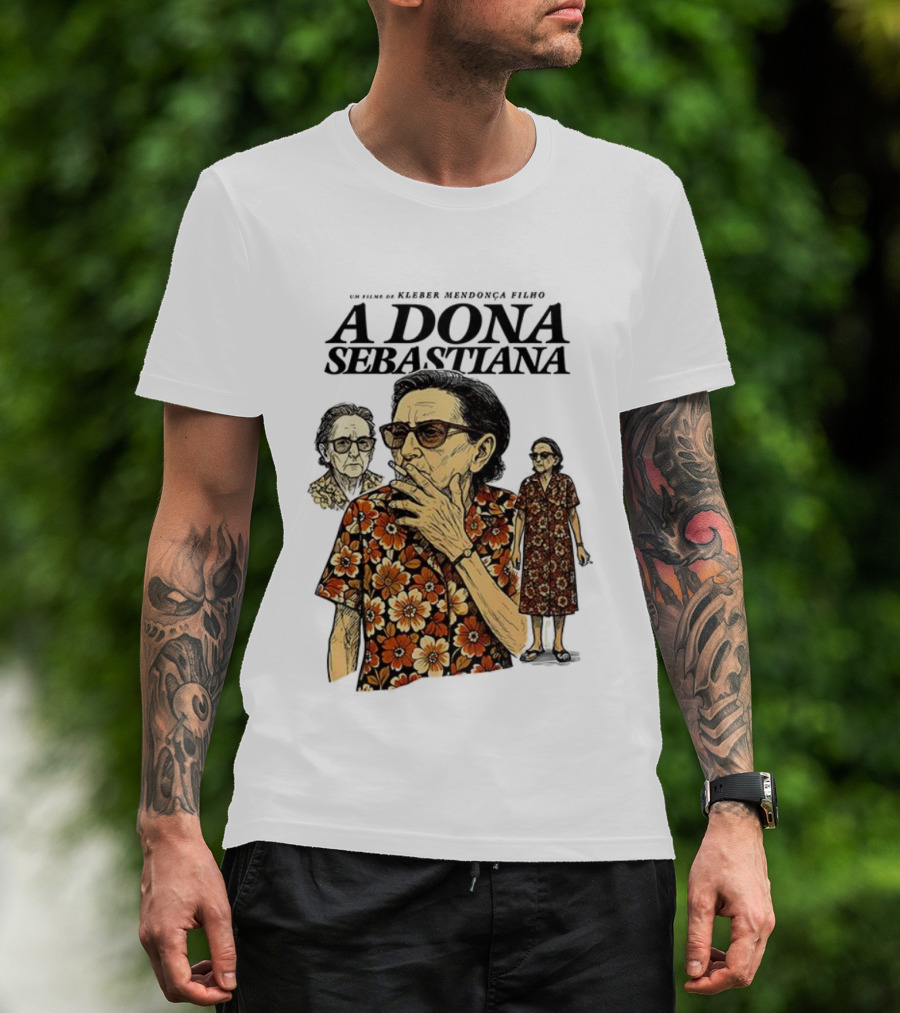 Dona Sebastiana Kleber Mendonça Filho Film Floral Attire T-Shirt