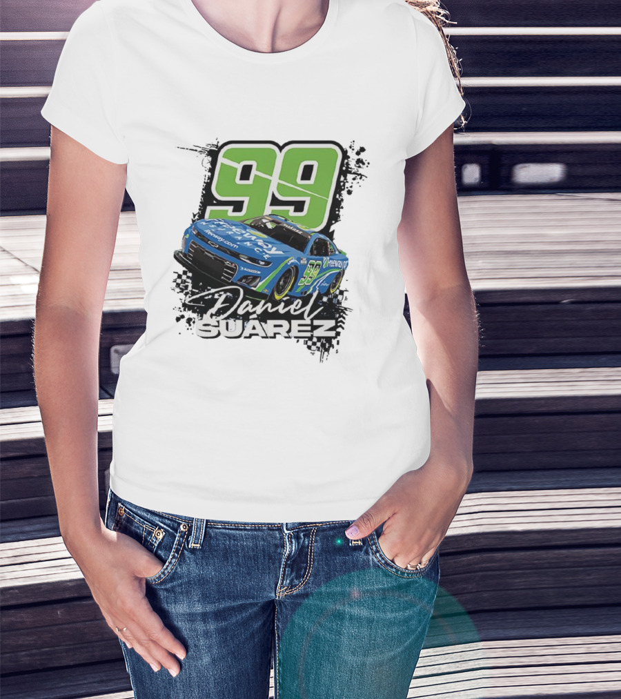 Daniel Suárez Number 99 Freeway Insurance Trackhouse Racing Chevrolet Camaro T-Shirt