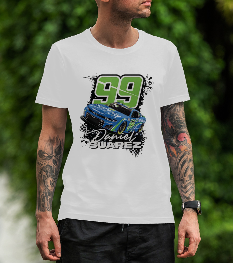 Daniel Suárez Number 99 Freeway Insurance Trackhouse Racing Chevrolet Camaro T-Shirt