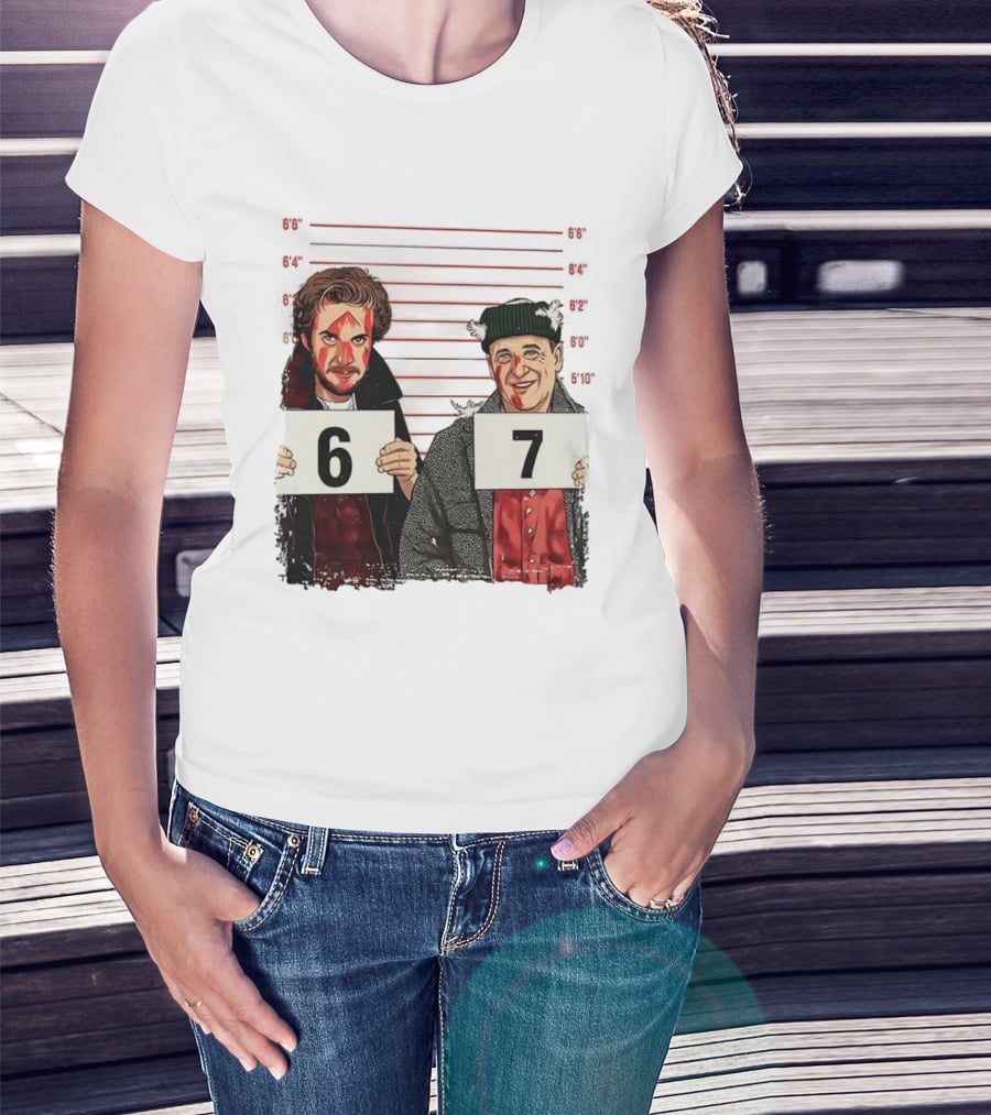 Harry And Marv Home Alone Shot 6 7 Meme T-Shirt