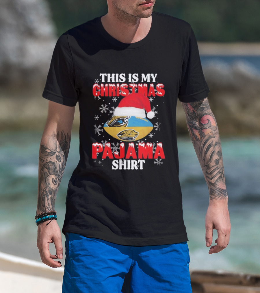 Jacksonville Jaguars This Is My Christmas Pajama Football Holiday T-Shirt