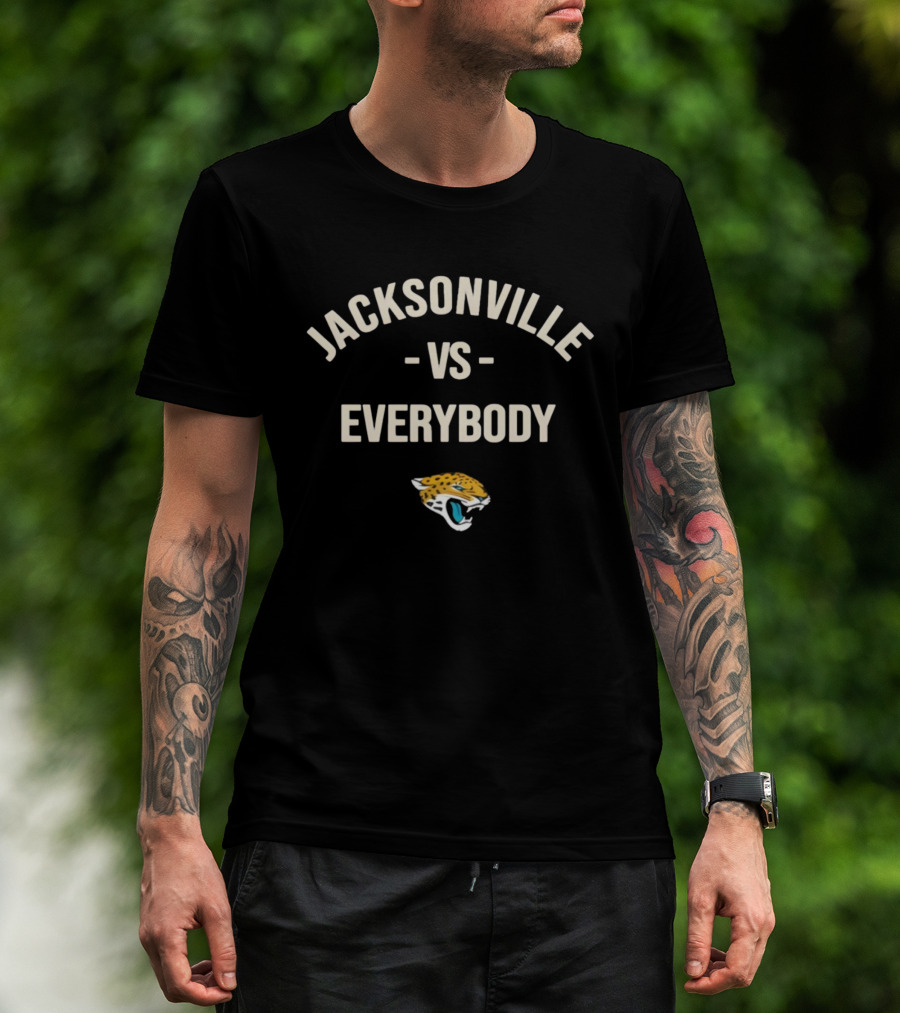 Jacksonville Vs Everybody Jaguars Logo T-Shirt