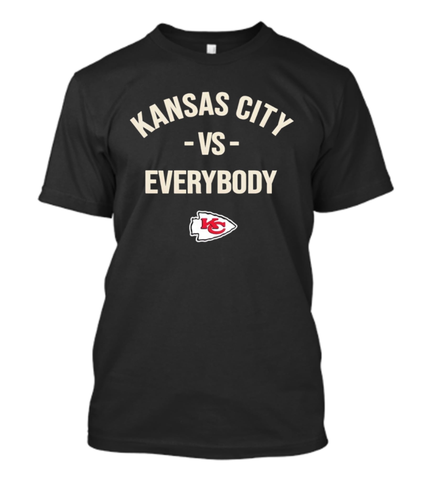 Kansas City Chiefs Vs Everybody KC Logo Fan Gear T-Shirt