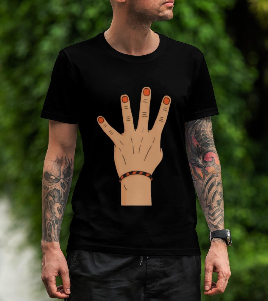 King Of The 4th Hand Four Finger Basketball Playoff Champion T-Shirt