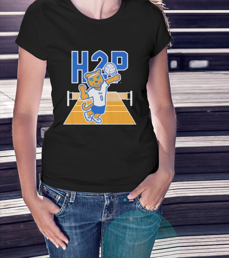 Pitt H2P Volleyball Roc Mascot Sports Team Apparel T-Shirt