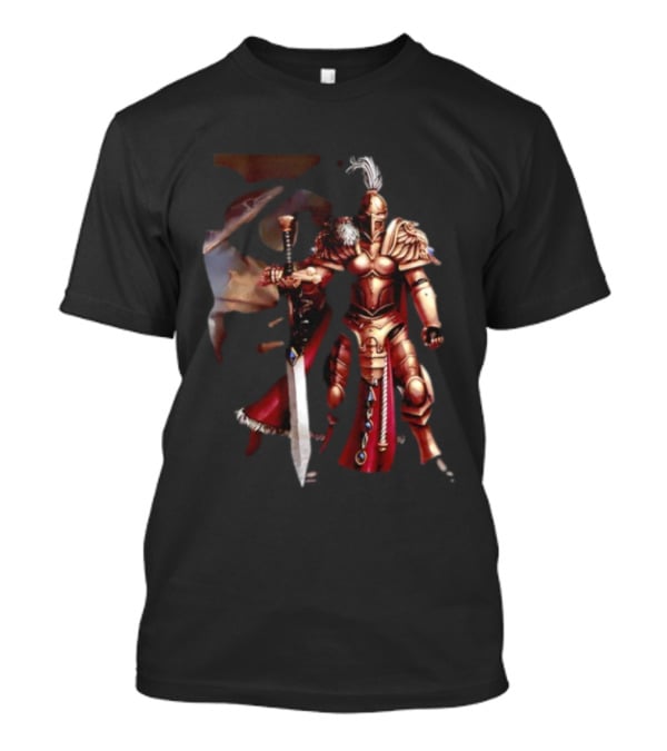 Sisters Of Silence Warhammer 40K Elite Guardians Armor And Sword Design T-Shirt