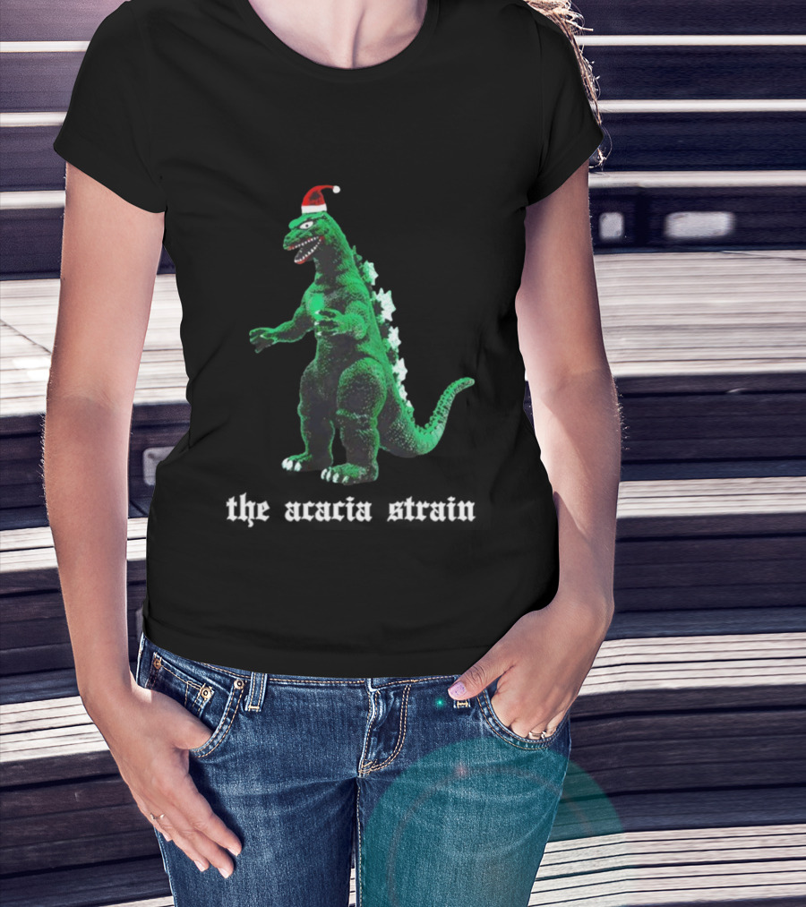 The Acacia Strain Godzilla Christmas Santa Hat T-Shirt