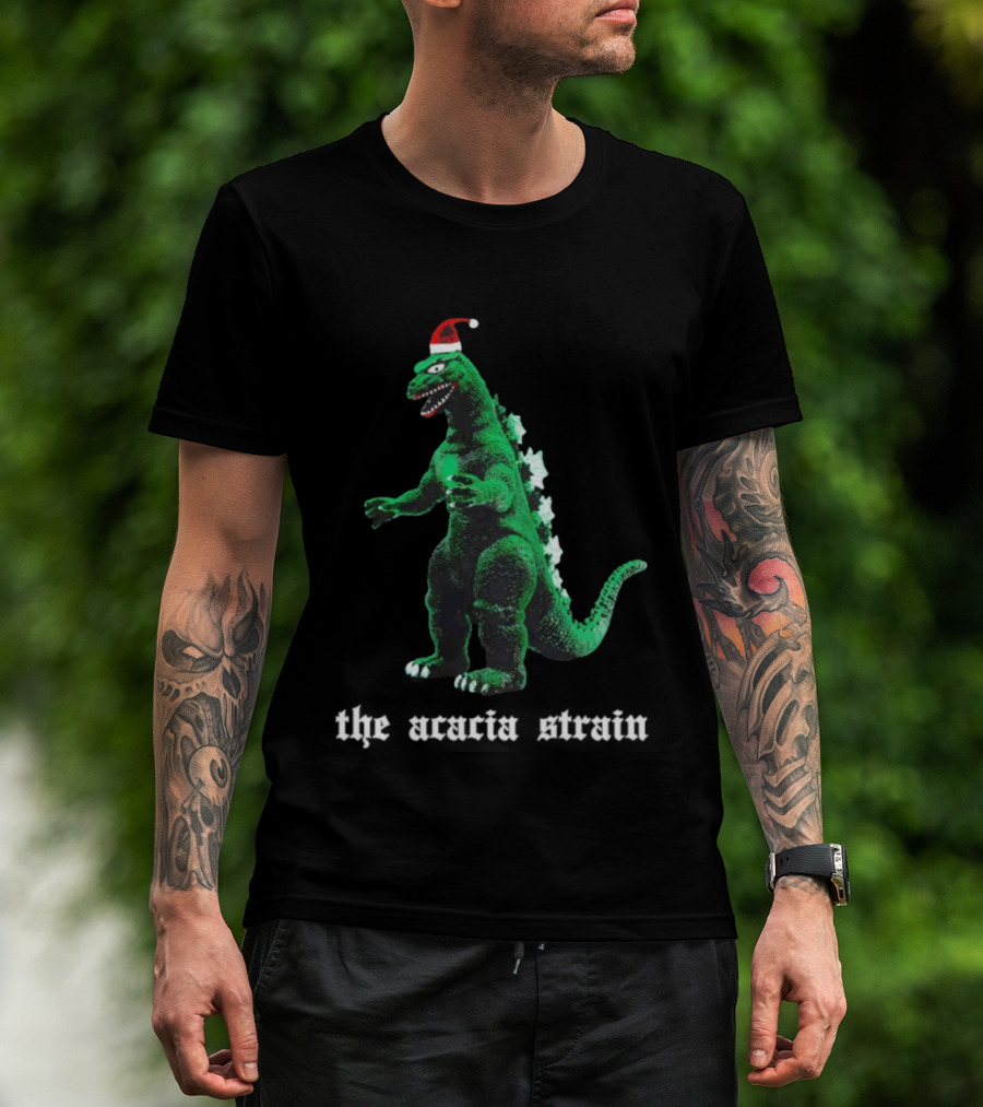 The Acacia Strain Godzilla Christmas Santa Hat T-Shirt