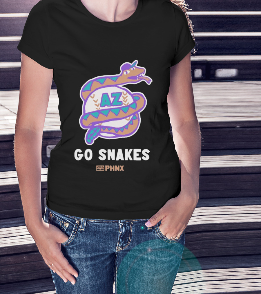 AZ Go Snakes PHNX Arizona Diamondbacks Baseball T-Shirt