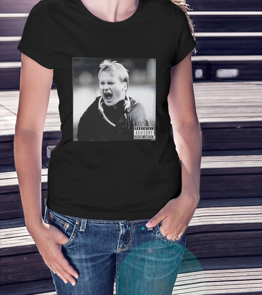 Coach Gruden Parental Advisory Explicit Content Album Cover T-Shirt