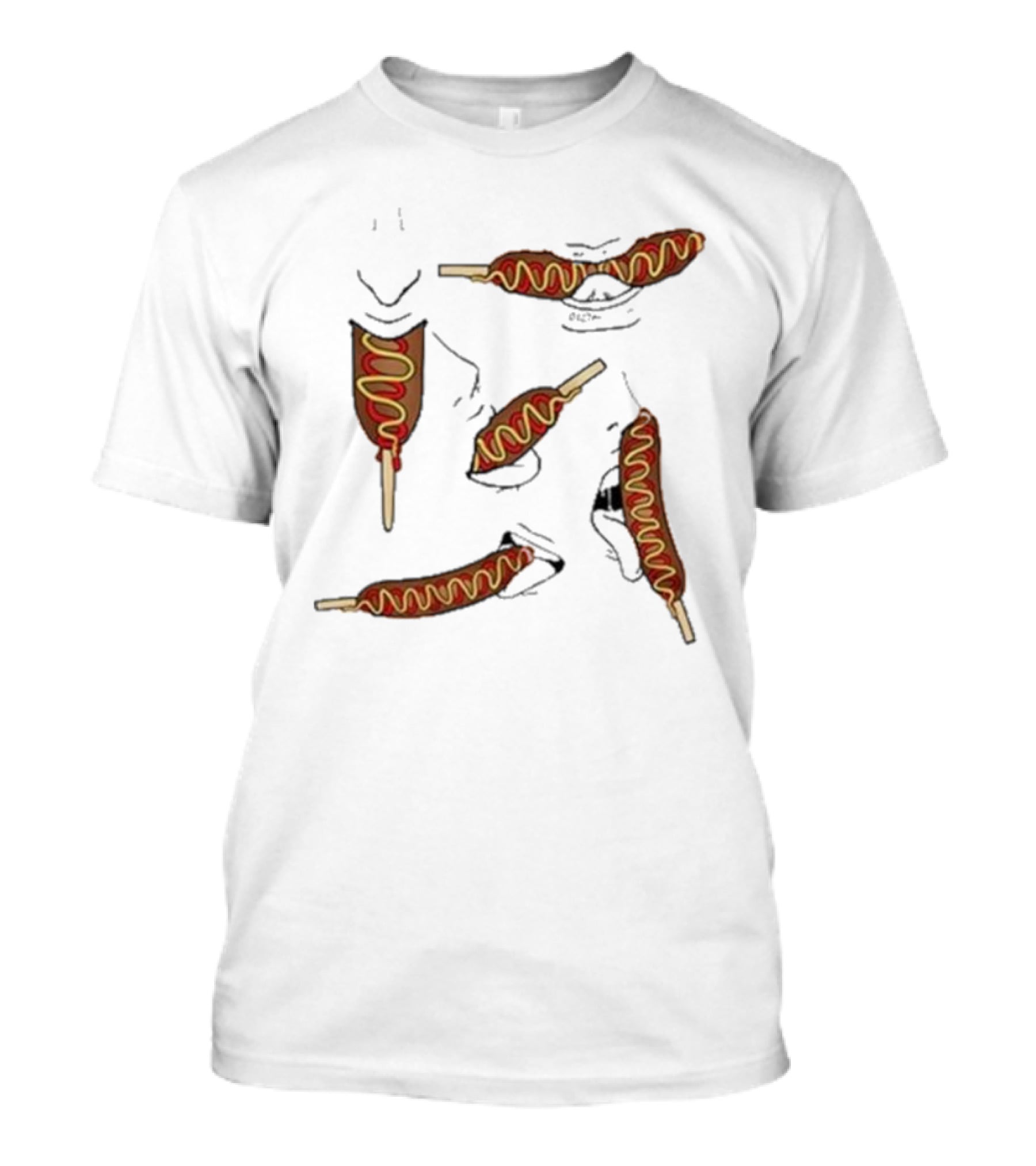 Buboosenchan Enjoying Corn Dog Snack T-Shirt