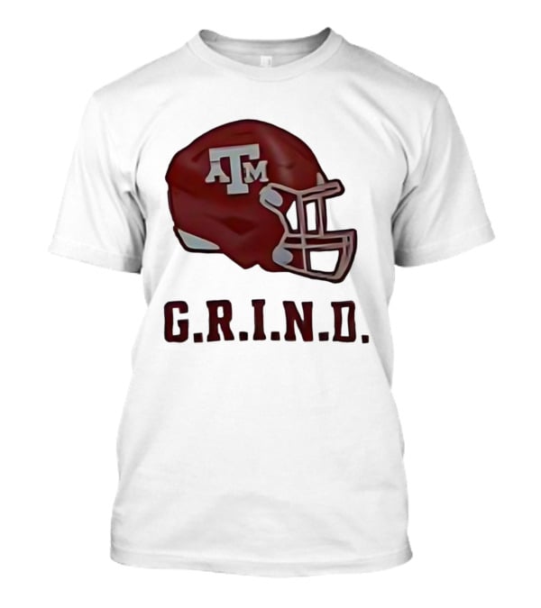 Texas A&M Aggies Football Helmet GRIND T-Shirt