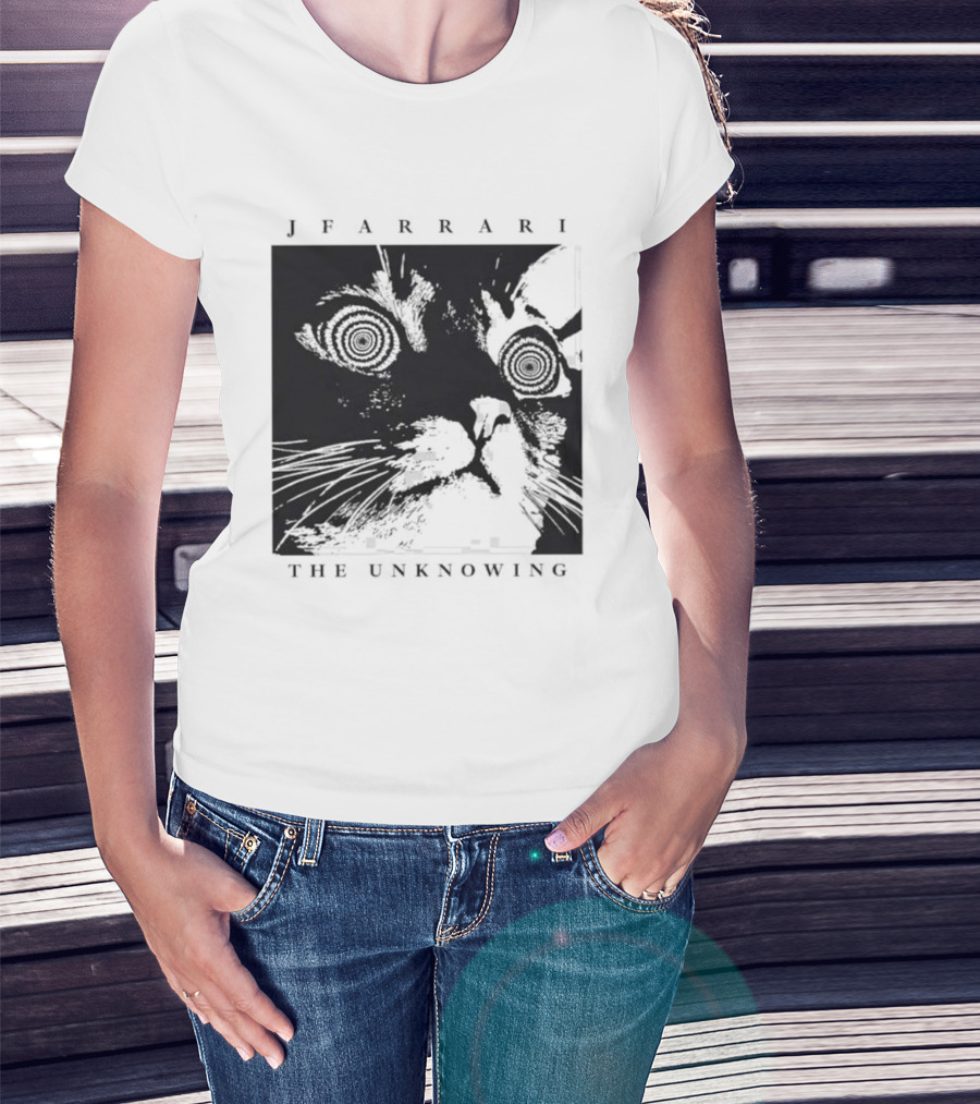 Jfarrari The Unknowing Cat Hypnotic Stare T-Shirt