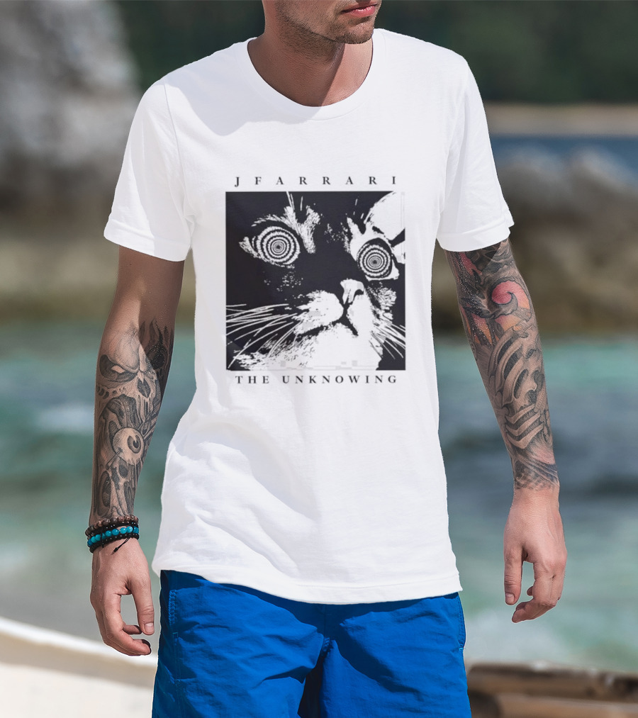 Jfarrari The Unknowing Cat Hypnotic Stare T-Shirt