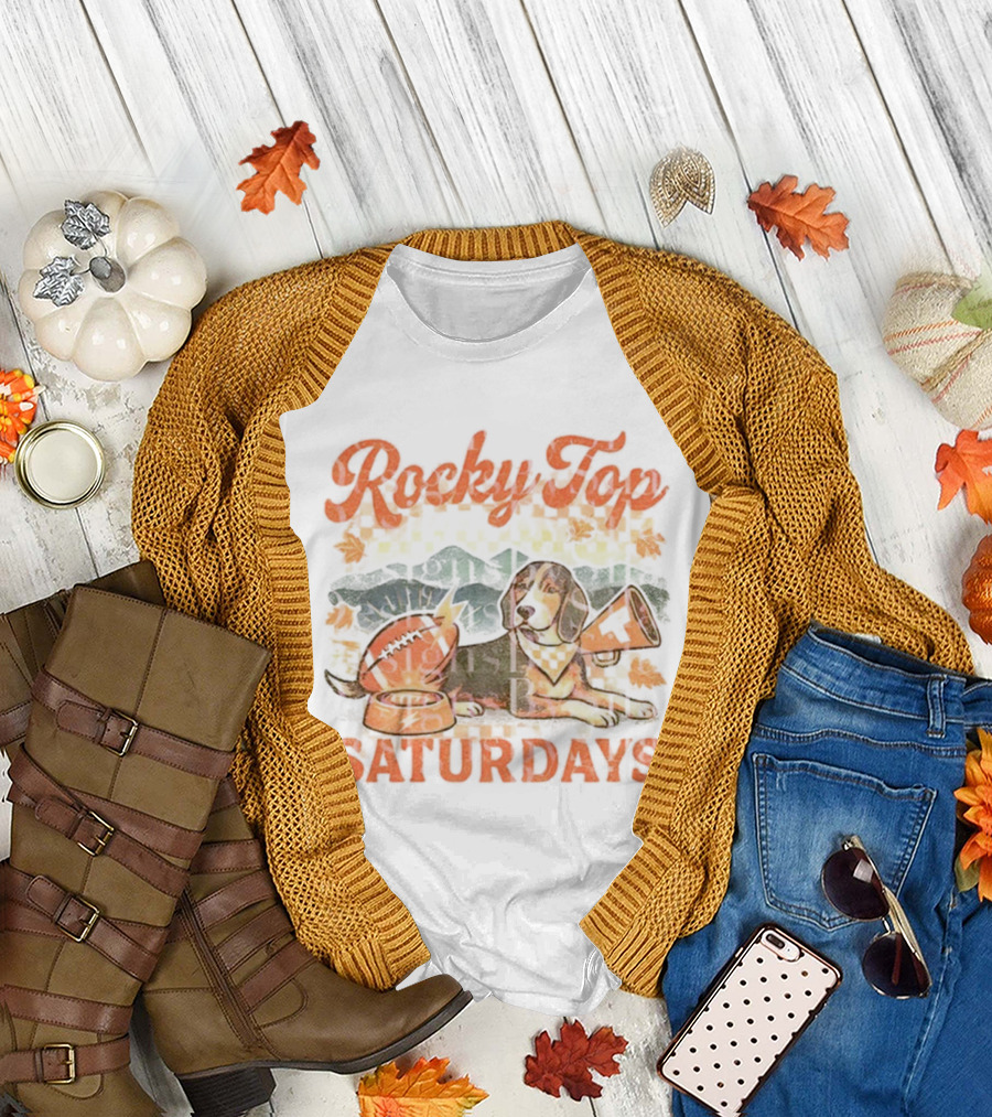 Tennessee Volunteers Coonhound Dog Rocky Top Saturdays Football Bowl Tailgate Fan Gear T-Shirt