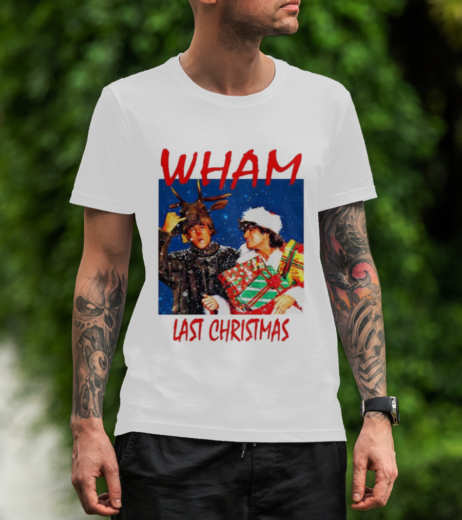 WHAM Last Christmas Festive Holiday Celebration With Snow And Gifts T-Shirt