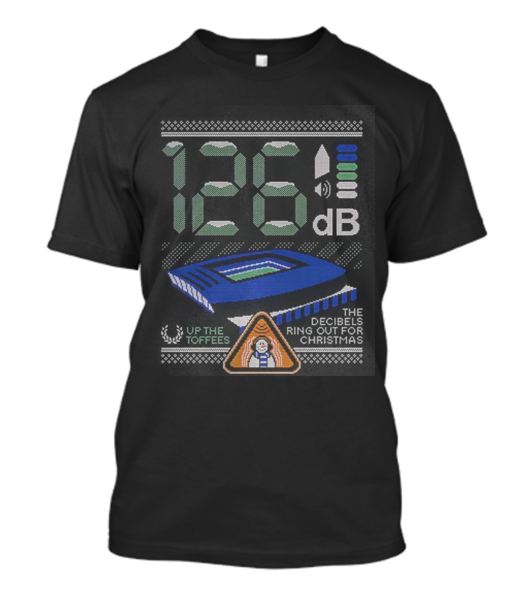 126 Decibels Ring Out This Christmas Stadium Scene T-Shirt