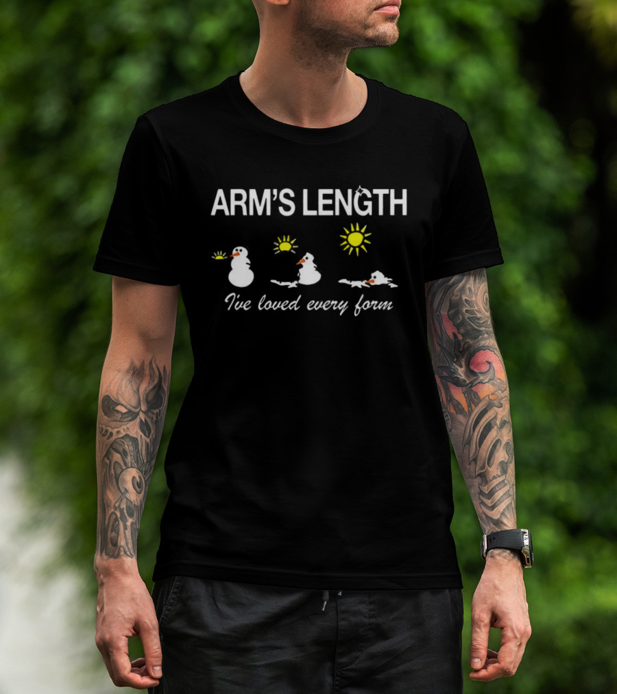 ARM'S LENGTH Snowman I've Loved Every Form Winter Sun T-Shirt