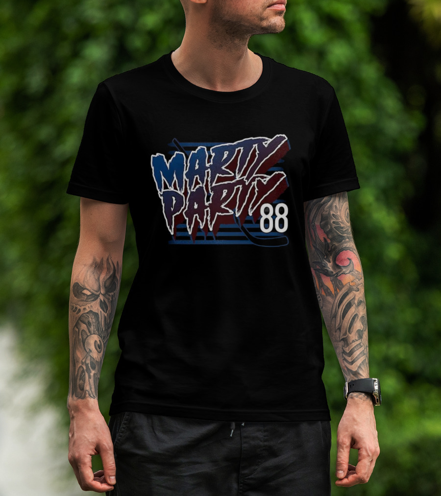 Marty Party 88 Colorado Avalanche Hockey T-Shirt