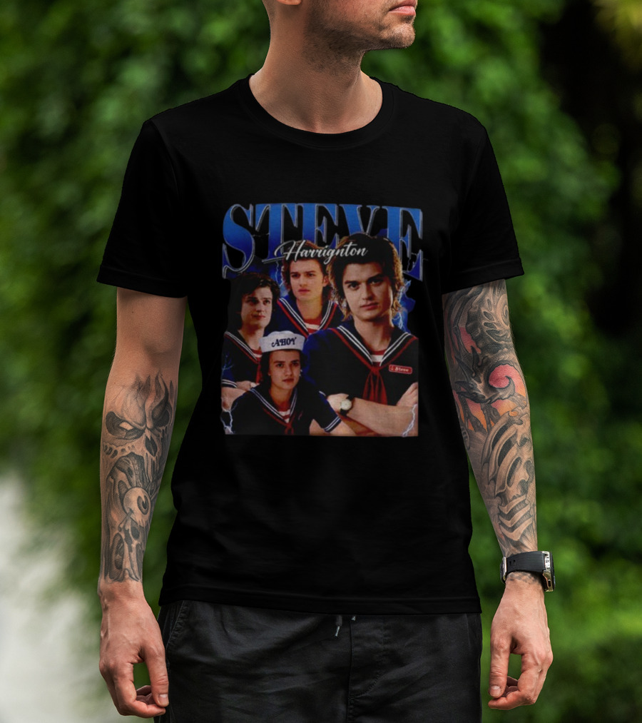 Steve Harrington Vintage Bootleg AHoy 2025 Stranger Things T-Shirt