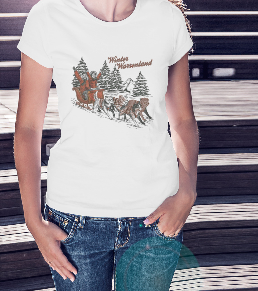 Alex Warren Winter Warrenland Sleigh Ride Snowy Trees Scene T-Shirt