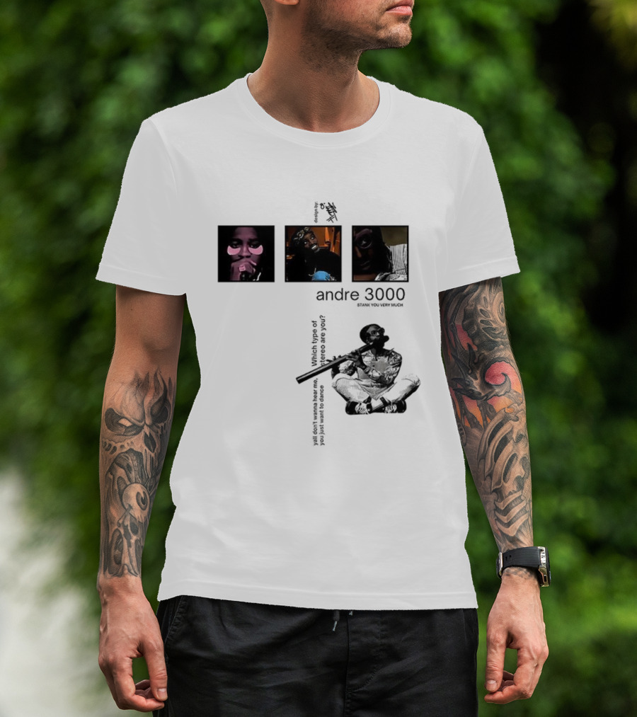 Andre 3000 Stank You Very Much Three Iconic Portraits T-Shirt