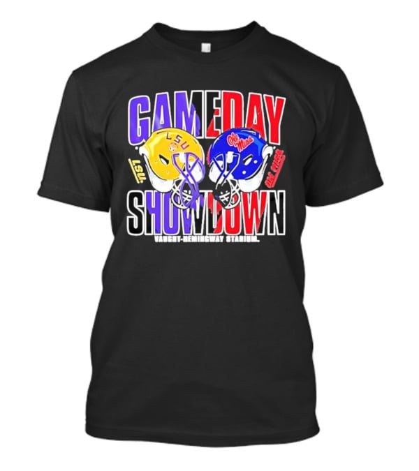 Ole Miss Rebels Vs LSU Tigers Gameday Showdown Vaught Hemingway Stadium 2025 T-Shirt