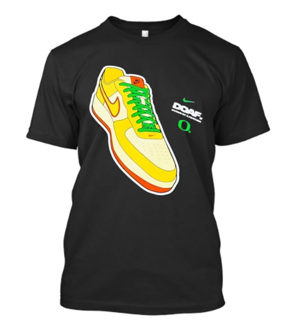Oregon Ducks DOAF Hatched Heat Nike Sneaker T-Shirt
