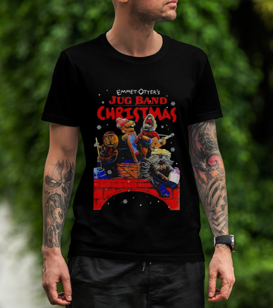 Emmet Otter Jug Band Christmas Movie Characters Holiday Music Scene T-Shirt