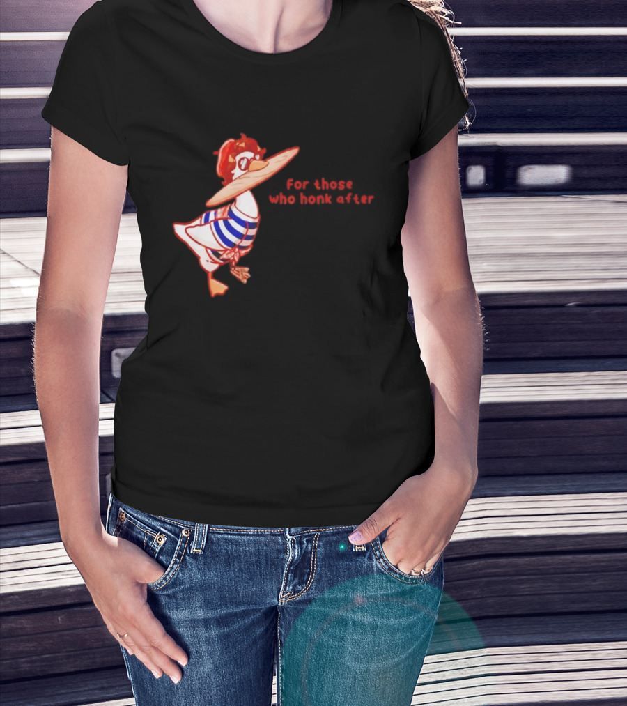 Goosetave For Those Who Honk After Goose In Glasses And Striped T-Shirt