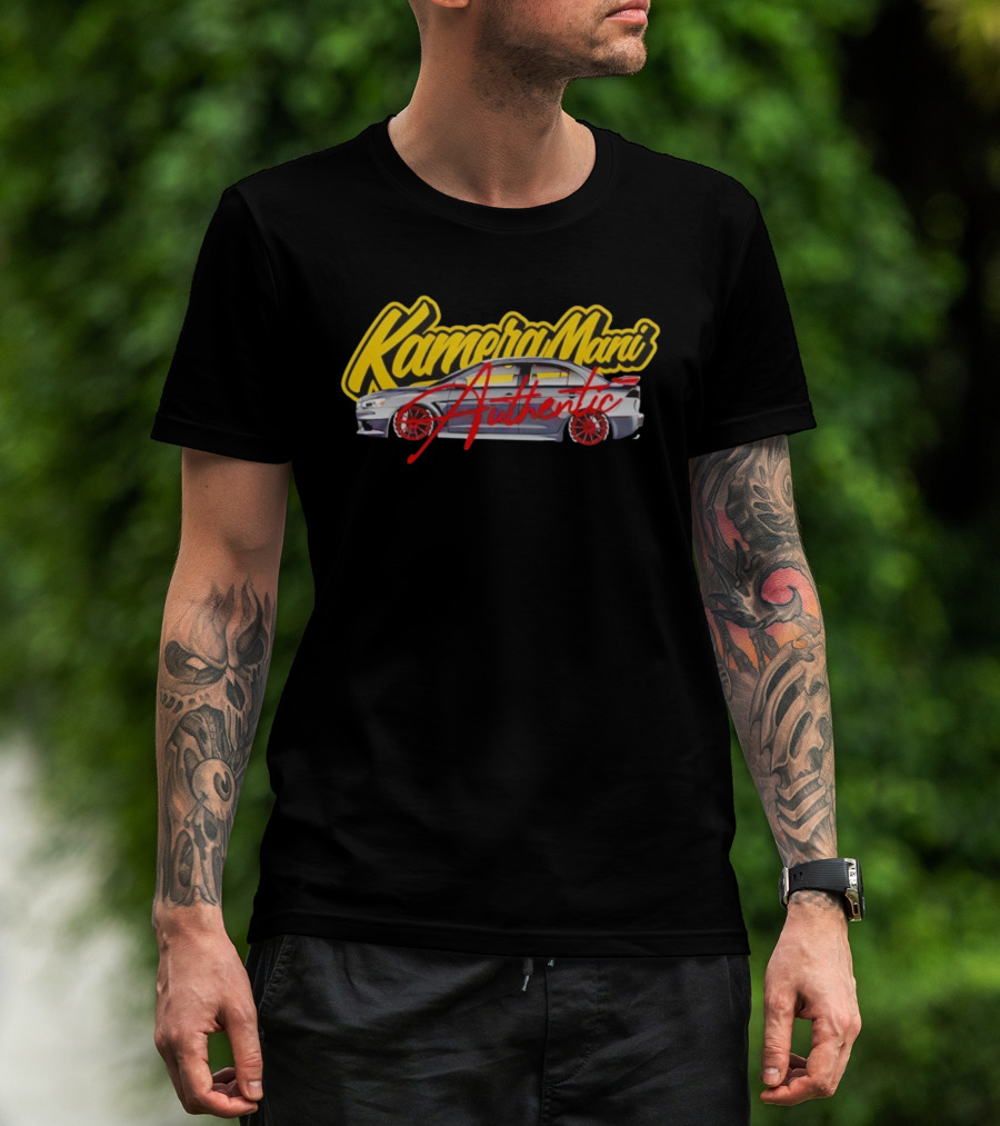 Kamera Mani Authentic Car Red Rims Sports Style T-Shirt